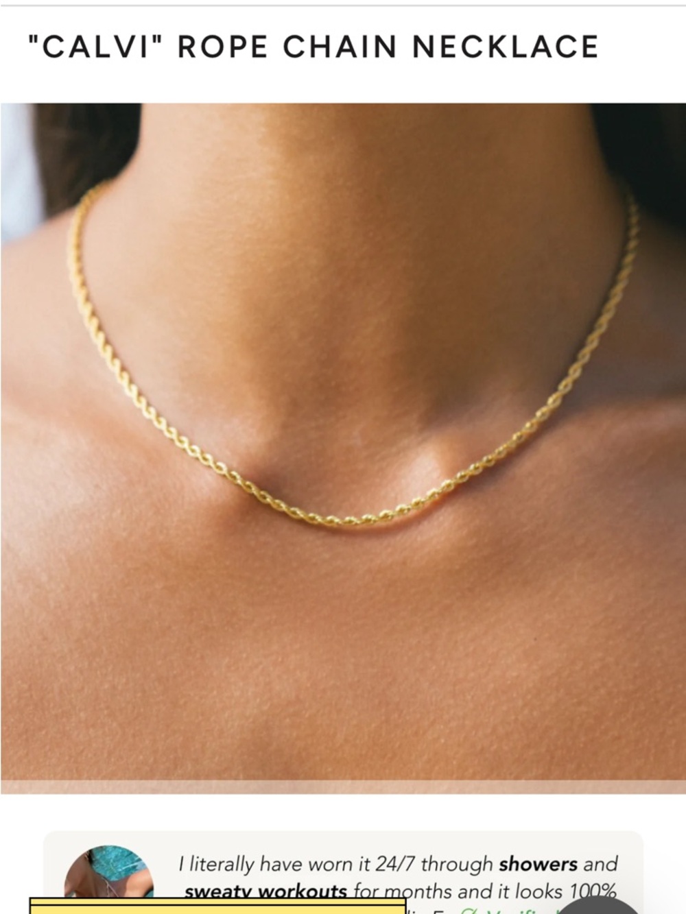 NWT Atolea Calvi rope chain bracelet and necklace bundle - Picture 10 of 12
